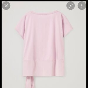 COS pink silk cotton t shirt large— perfect as maternity top